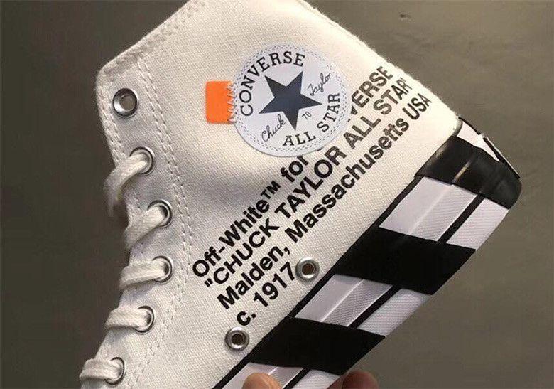 Stripes Off White Brand Logo - Off-White Converse Chuck Taylor Diagonal Stripes | SneakerNews.com