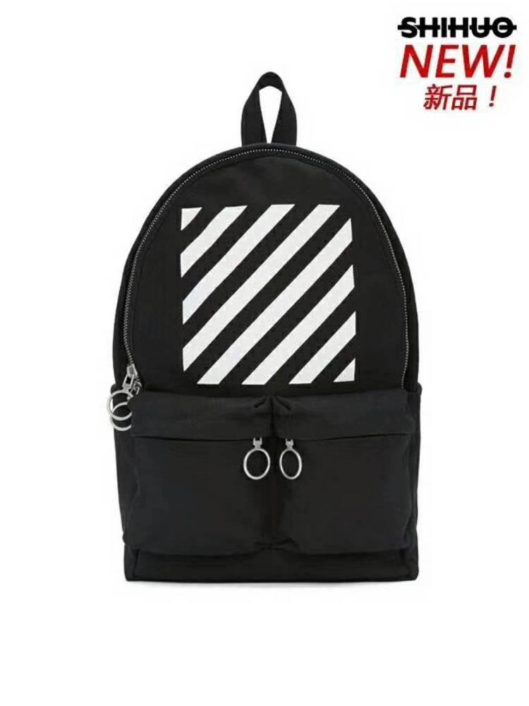Off White Stripes Logo - Vill rabatt OFF White Stripes Logo Backpack? Kom hit