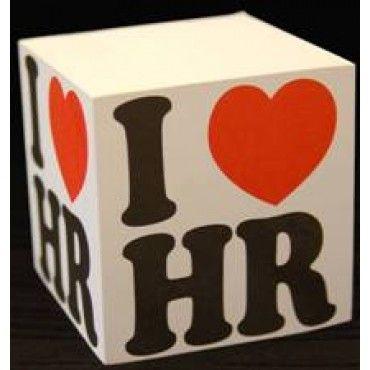 SHRM Logo - Sticky Note Cube with I Love HR & SHRM Logo. Interesting HR