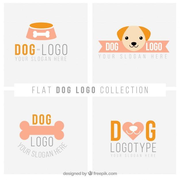 Pastel Orange Logo - Great dog logos in pastel colors. Stock Image Page