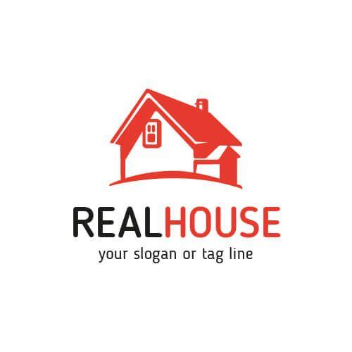 House Logo - Real House company logo templates Vector