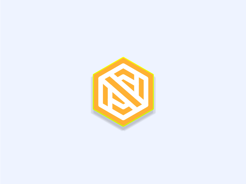 Pastel Orange Logo - N Logo