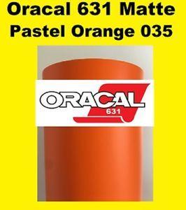 Pastel Orange Logo - Oracal 631 Matte Pastel Orange 035 Sign Vinyl Indoor Wall Stickers