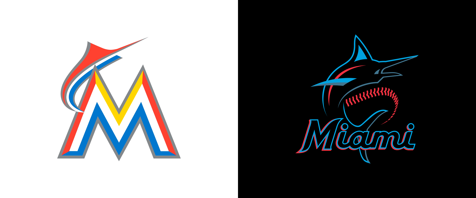 Marlin Logo - Brand New: New Logo for Miami Marlins