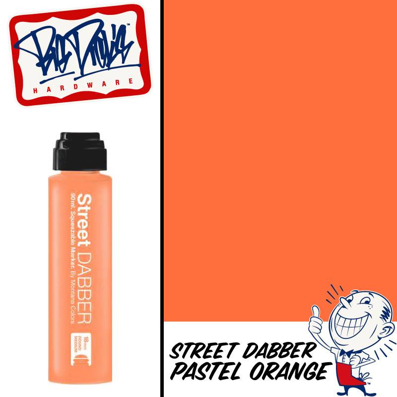 Pastel Orange Logo - MTN Street Dabber - Pastel Orange 90ml - Big Dick's Hardware