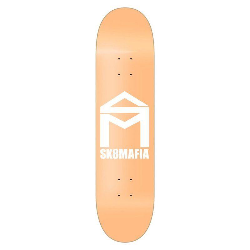 Pastel Orange Logo - Tavola skateboard Sk8Mafia House Logo Pastel Orange 8.25 con grip e