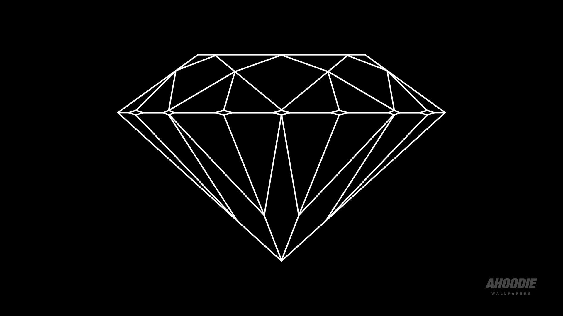 Black and White Diamond Clothing Logo - Diamond supply Logos