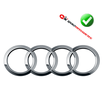 Silver Circle Car Logo - 4 circle car Logos