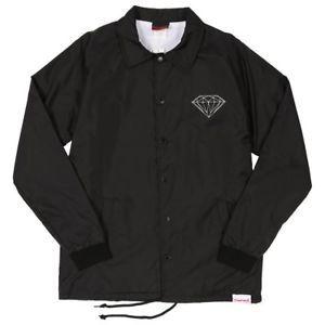 Diamond Supply Co Clothing Logo - Diamond Supply Co. CRAFTSMAN COACH'S Black White Logo Windbreaker ...
