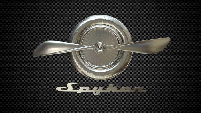Spyker Logo - 3D spyker logo | CGTrader