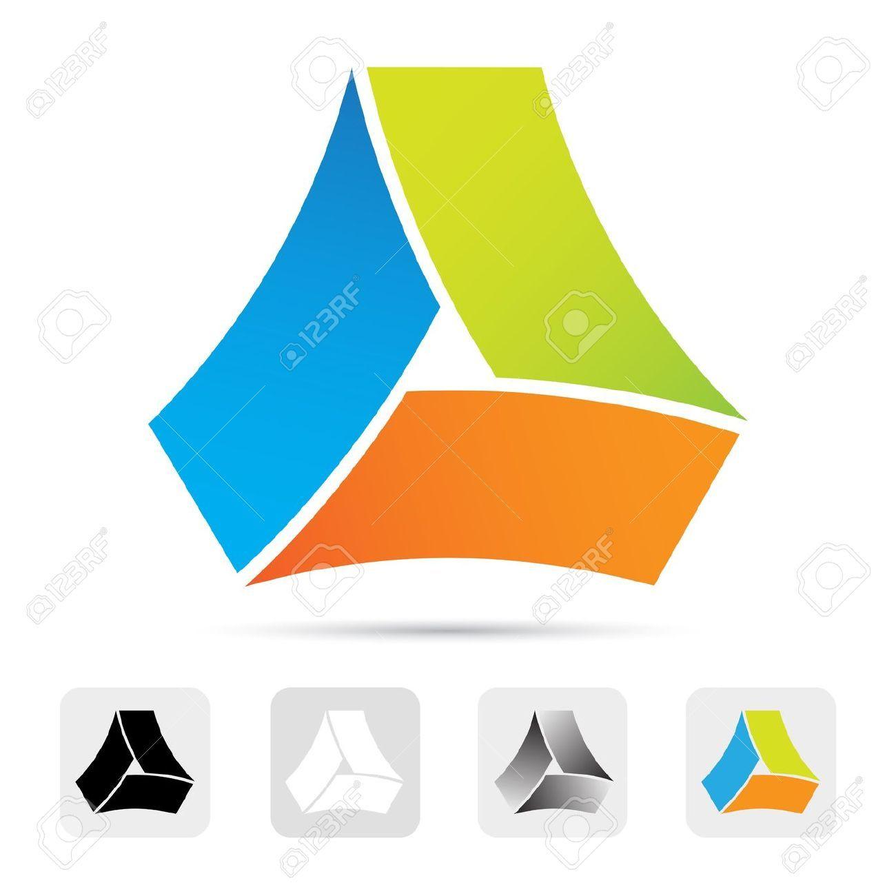 Colorful Triangle Logo - Abstract Triangle Logo Clipart