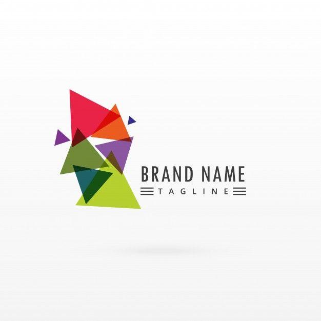 Colorful Triangle Logo - Abstract colorful triangle logo design Vector