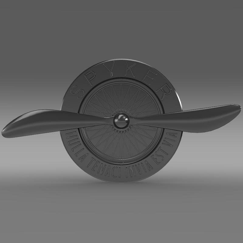 Spyker Logo - Spyker logo 3D Model in Parts of auto 3DExport