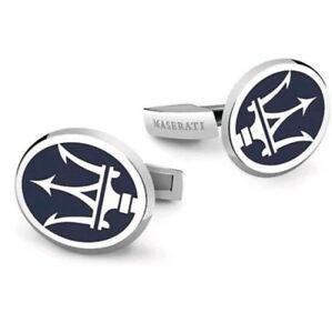 Silver Circle Car Logo - Maserati Car Logo Silver Cufflinks Business Wedding for Suit Shirt ...