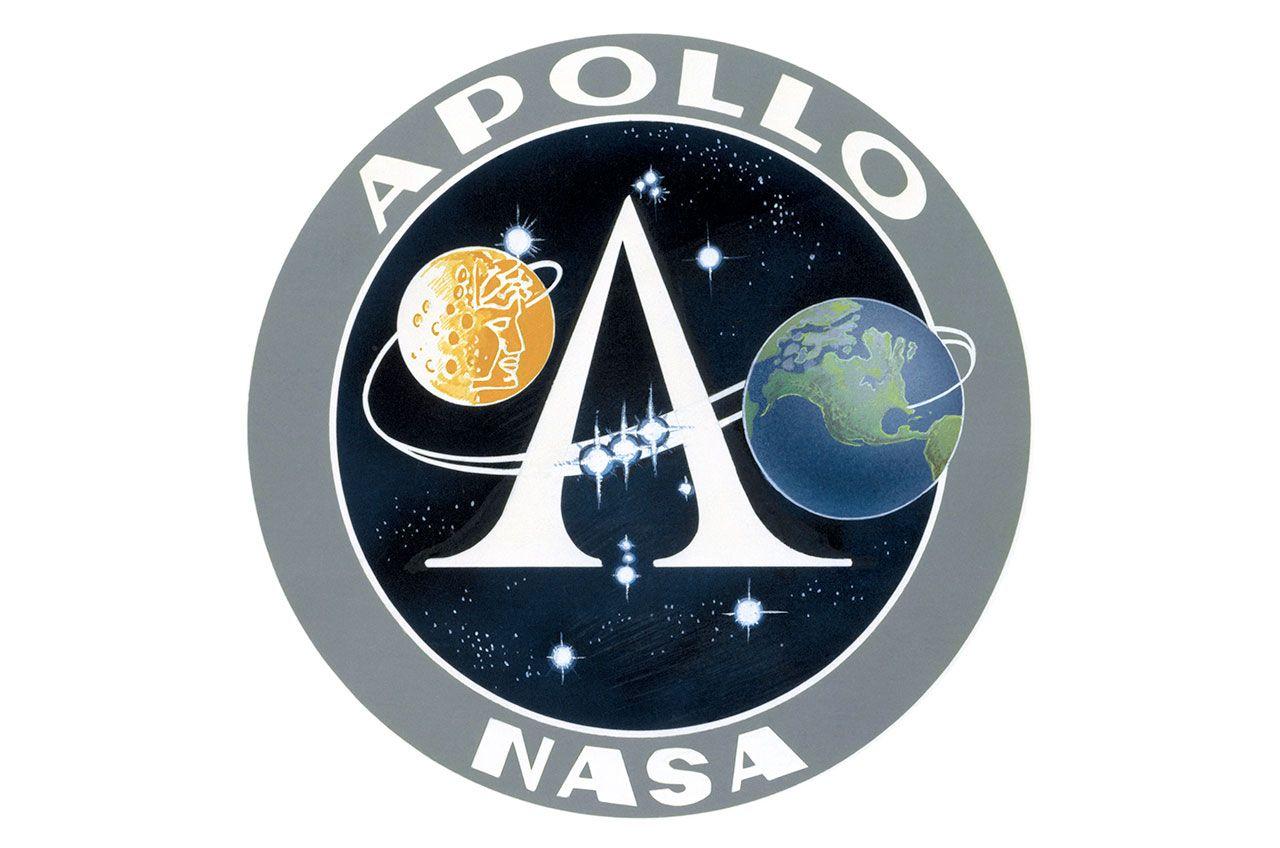 Original NASA Logo - NASA reveals logo for 50th anniversary of Apollo moon missions ...