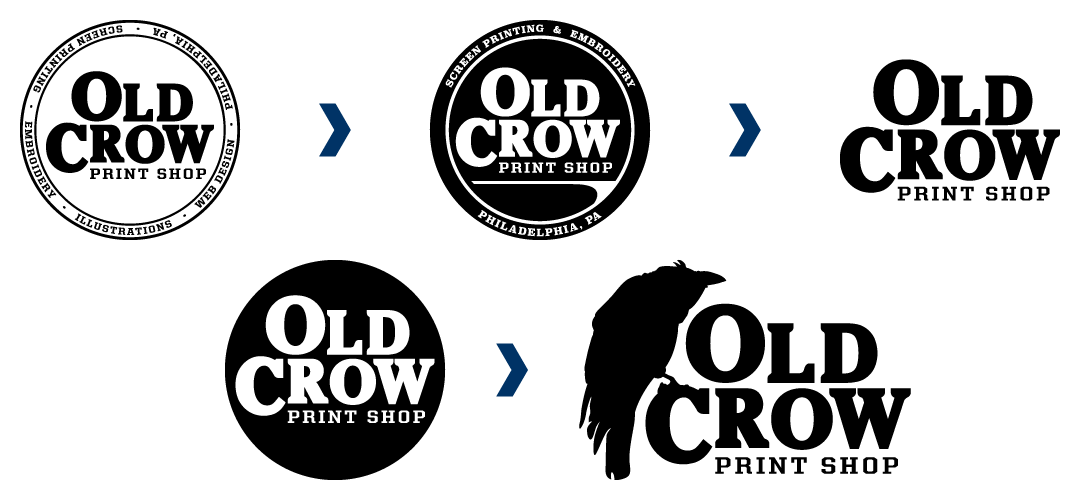 Printing Shop Logo - OLD CROW PRINT SHOP