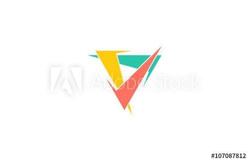 Colorful Triangle Logo - check colorful triangle logo this stock vector and explore