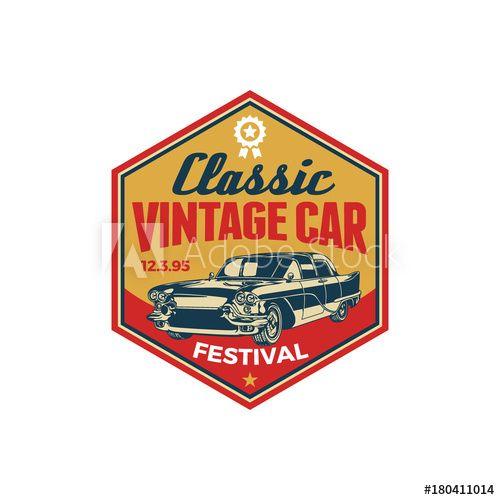 Old Element Logo - Old Style Vintage Classic Car Vector Logo, Badge, Emblem, Icon ...