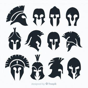 Spartan Helmet Logo - Spartan helmet collection Vector
