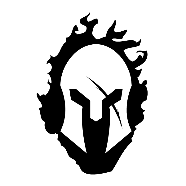 Spartan Helmet Logo - Spartan Helmet with Flames Decal | MS Carita