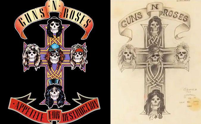 Guns and Roses Cross Logo - The Inside Story of Guns N' Roses' 'Appetite for Destruction' Album ...