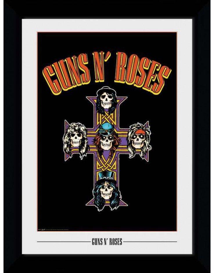 Guns and Roses Cross Logo - Guns N Roses Cross Collector Print