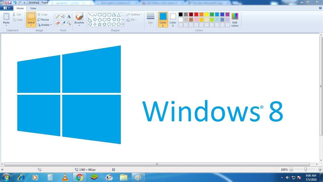 Microsoft 8 Logo - How To Draw Windows 8 Logo in Microsoft Paint from Scratch!