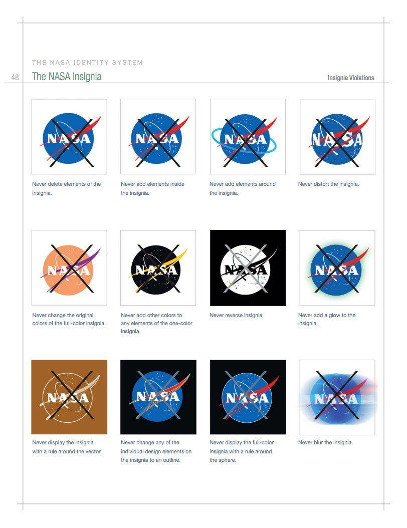 Original NASA Logo - NASA Style Guide and Brand Identity Manual
