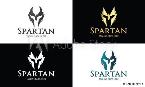 Spartan Helmet Logo - Spartan logo design template ,Helmet logo design concept ,Vector ...