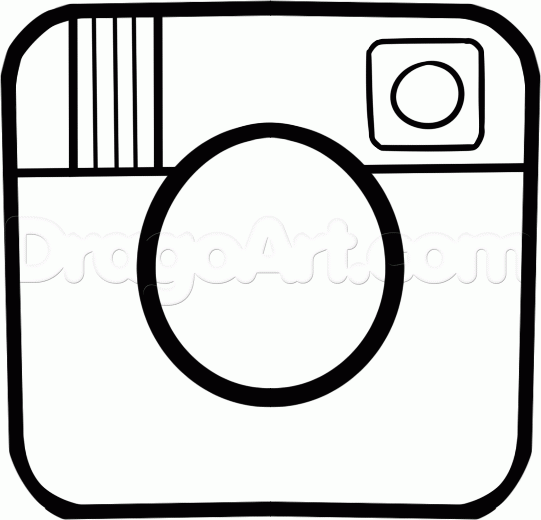 Instagram Party Logo - how to draw the instagram logo step 4. Coloring pages