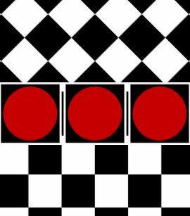 White Checker Globe Logo - Black White Checkered Pattern Snow Globes