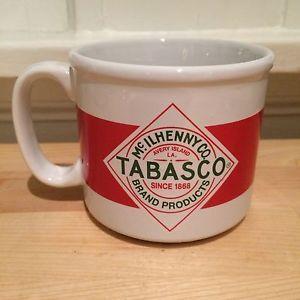 Red and White Coffee Logo - Tabasco Hot Sauce Logo Red and White Coffee / Soup Mug McIlhenny ...