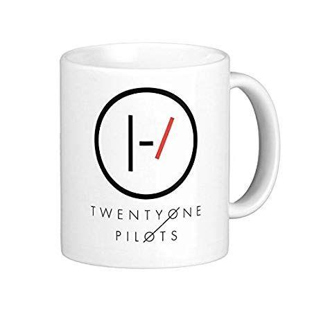 Red and White Coffee Logo - Pilots Twenty One Band Duo USA Music Merchandise Red Blue Black