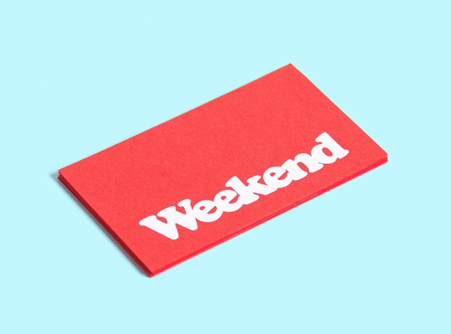 Red and White Coffee Logo - New Brand Identity for Weekend by RoAndCo - BP&O