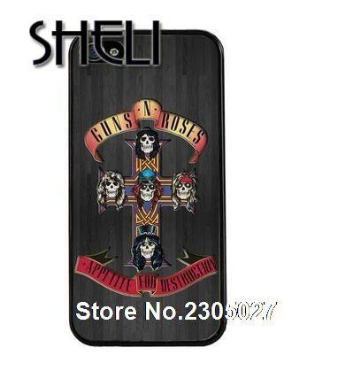 Guns and Roses Cross Logo - SHELI Guns n Roses GNR Cross Logo cellphone Case Cover for iphone 5s ...