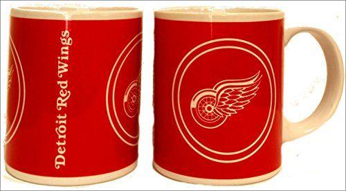 Red and White Coffee Logo - NHL Detroit Red Wings 11 oz. White Ceramic Coffee Mug with Team ...
