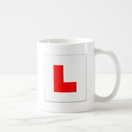 Red and White Coffee Logo - L Plates (red White) Coffee Mug. Zazzle.co.uk