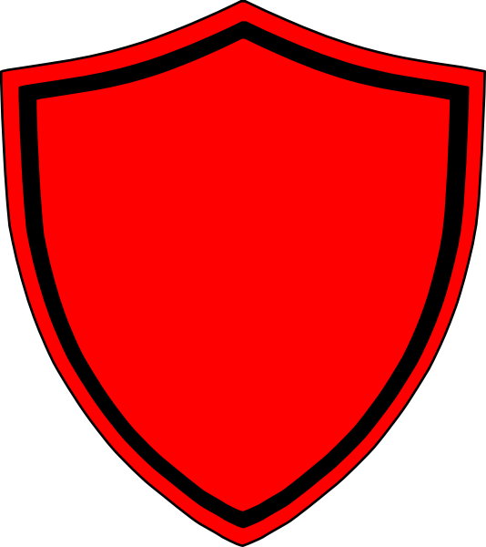 Black and Red Shield Logo - Shield 1 Clip Art at Clker.com - vector clip art online, royalty ...
