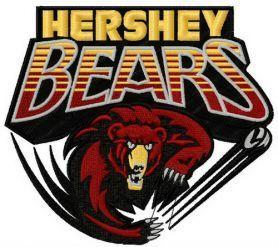 Hershey Bears New Logo - Hershey Bears logo 2 embroidery design. Embroidery logotypes