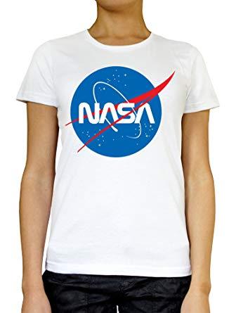Original NASA Logo - LukeTee NASA Original Blue Logo Women's T Shirt XX Large: Amazon.co