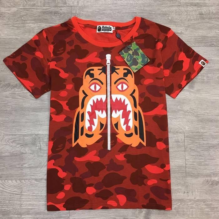 Red Camo Logo - Cheap Logo Bepa Red Camo Tee with Tiger Printing on Sale- Sophia