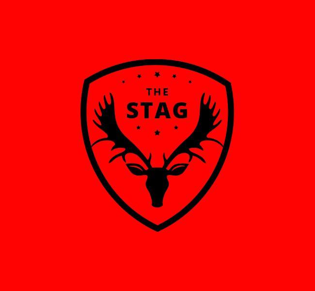 Black and Red Shield Logo - Stag Shield Logo & Business Card Template - The Design Love