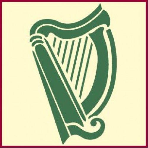 Harp of Ireland Logo - Celtic Irish harp,celtic stencil designs,celtic stencil,celtic harp ...