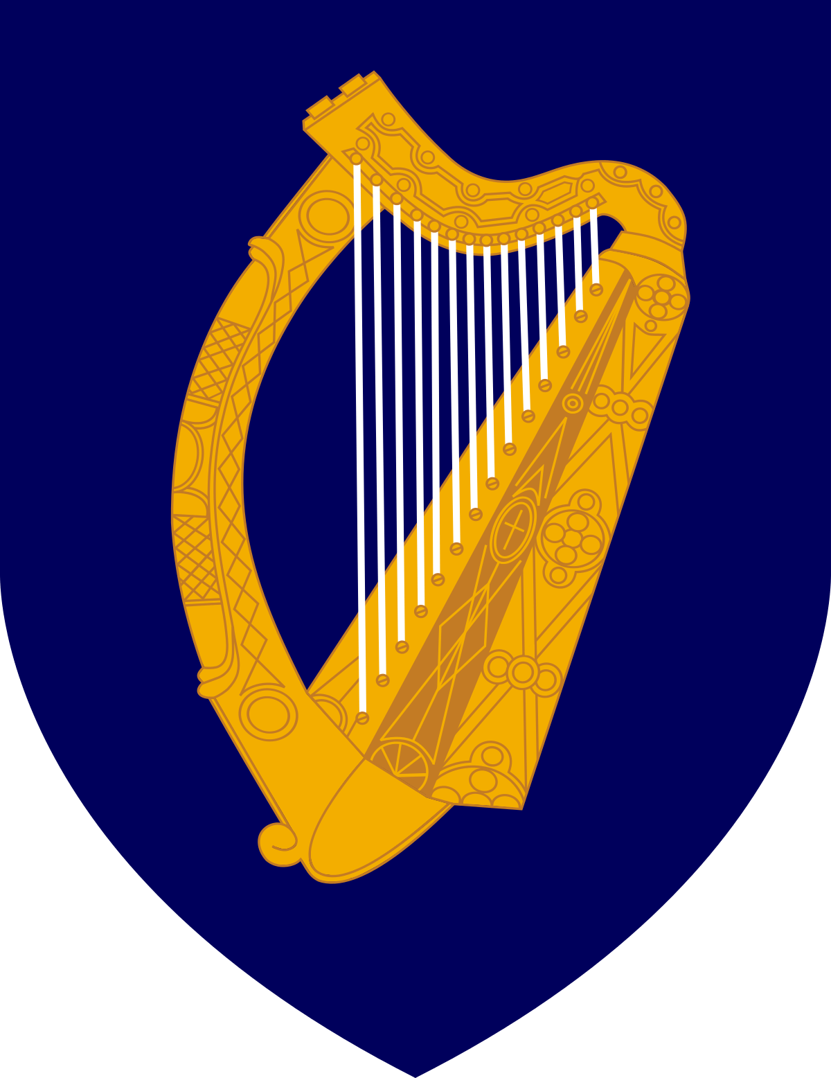 Irish Harp Logo - Coat of arms of Ireland