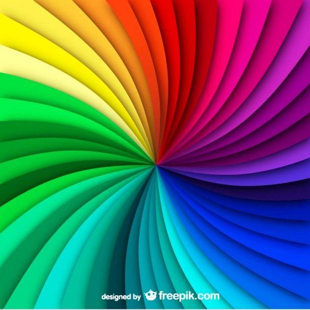 Rainbow Swirl Logo - Rainbow swirl background Vector | Free Download