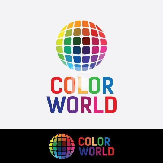 Colorful Company Logo - Color World Colorful Company Readymade Logo for Startups
