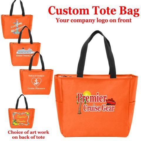 Colorful Company Logo - Cruise Tote Bag with your company logo and colorful art work. Color ...