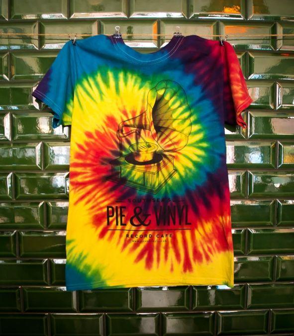 Rainbow Swirl Logo - Pie Dye - Rainbow Swirl Logo Tee - Pie & Vinyl Online
