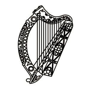 Irish Harp Logo - Celtic Symbols - Christopher Murphy Jewellers