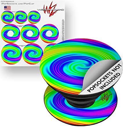 Rainbow Swirl Logo - Amazon.com : Decal Style Vinyl Skin Wrap 3 Pack for PopSockets